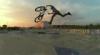 Extreme Sport BMX Bike Rider Does Tailwhip