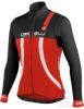 AERO LS JERSEY FZ frfi kerkpros hosszujj mez, piros/fekete - CASTELLI