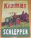 KRAMER TRAKTOR SCHLEPPER, BLECHSCHILD, NEU