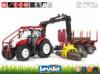 Steyr CVT 6230 Erdszeti traktor rnkszllt ptkocsi BRUDER 03093