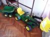 Rolly Toys John Deere pedlos traktor + ptkocsi
