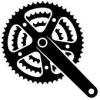 Vektor bicikli cogwheel lnckerk crankset