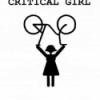  Critical girl matrica, Bicikli matrica. Kr alakban formariccelve. Vz...