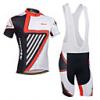 Monton Villog Lightning Frfi lycra kivl lgtereszt Kerkpr ruhzat (Tops + Bib Shorts), a prna s a fnyvisszaver csík