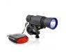 LED Bicycle Light Set with Solar Rear Light