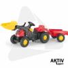 Traktor utnfutval Rollykid piros/fekete