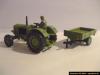 Wiking Deutz Traktor Schlepper mit Anhnger hellresedagrn 1:87 H0