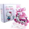 Hello kitty grkorcsolya valdi gyermekei függleges fordulban rollerblades gyermekek korcsolyzs cip, gyermek cip llíthat