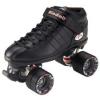 Riedell R3 Size 8 Black Quad Roller Skate Derby Speed