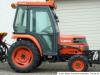 Kubota ST 30 mit Schneeschild Streuer von Iseki Traktor Kleintraktor