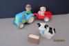 Elc Happyland Farmer Tractor Trailer Animals