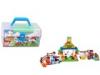 The best toys for children building cartoon block toy happy farm 38 pcs