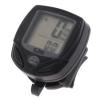 Wireless LCD Cycle Bicycle Bike Computer Meter Odometer Speedometer Black