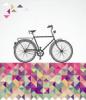 Retro Hipsters bicikli geometriai alapismeretek Rajz