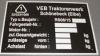 Traktor Fortschritt RS08 /15 Typenschild Maulwurf neu