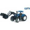 BRUDER Farmer - New Holland T8040 traktor s p?ednm naklada?em 1:16