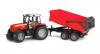 Traktor Massey Ferguson 7480 z przyczep wywrotk Bruder 02045