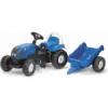 Rolly Toys lapac traktor Rolly Kid Landini modr s vlekem